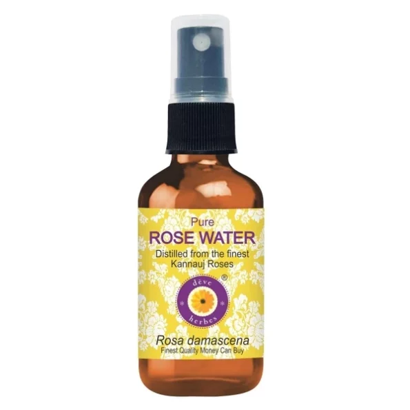Deve Herbes Pure Rose Water (Hydrosol) (Rosa Damascena) for Face, Skin and Hair 100% Natural Therapeutic Grade 50ml, Herbkart8t751faGZXGSdS.webp, Herbkart8t751faGZXGSdS