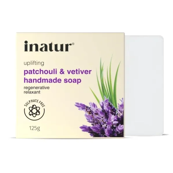 inatur Patchouli and Vetiver Handmade Soap, 125g available on Herbkart