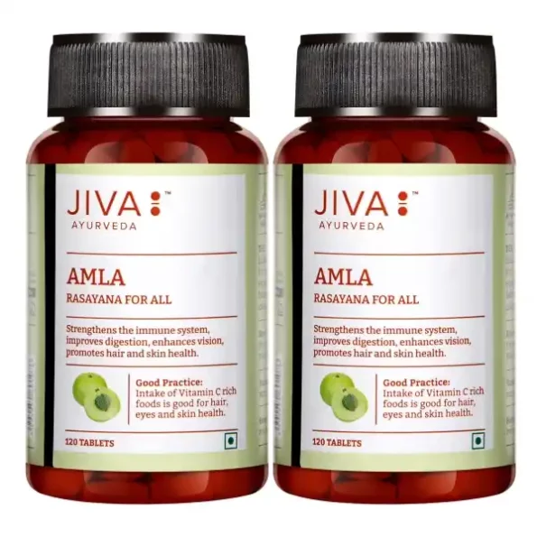 Jiva Amla Tablets 500Mg - 120 Tablet available on Herbkart