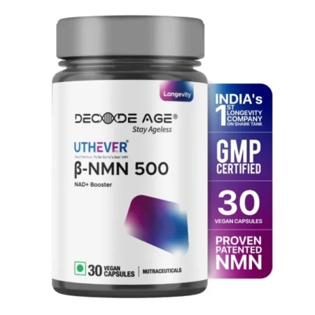 Decode Age Nmn 500, 99.9% Pure (30 Vegan Capsules)