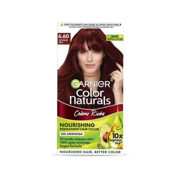 Garnier, Hair Colouring Creme, Long-lasting Colour, Smoothness & Shine, Color Naturals, Shade: 6.60 Intense Red, 70ml + 60g, Herbkart8t76134t7xsF-L.webp, Herbkart8t76134t7xsF L