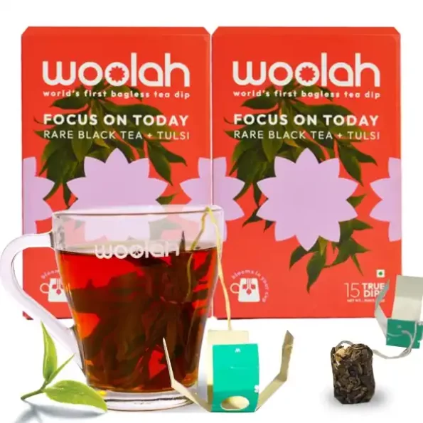 Woolah Rare Assam Black Tulsi - World's 1st Bagless Whole Leaf Organic Tea Dip, 30 pcs (60 Cups), Herbkart8t771uXWjY5wvL.webp, Herbkart8t771uXWjY5wvL