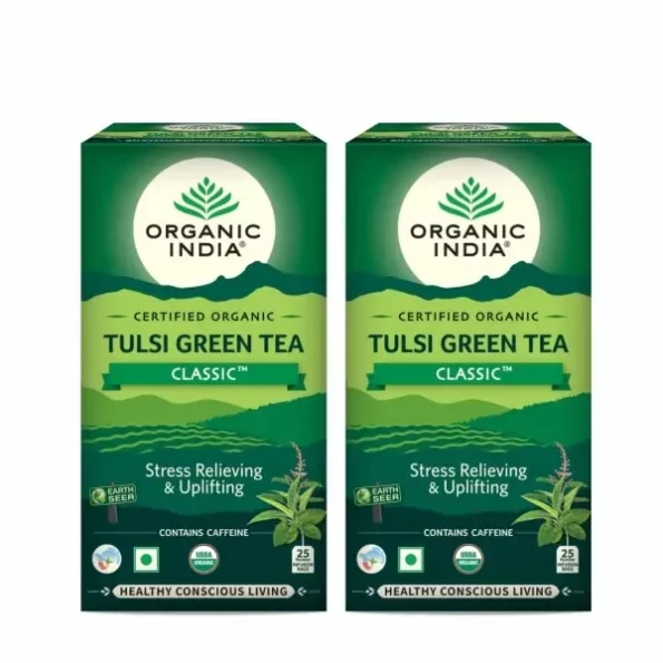 ORGANIC INDIA Tulsi Ginger - 100 Grams - Earl Grey, Loose Leaves, Herbkart8t761FAmutarAL.webp, Herbkart8t761FAmutarAL