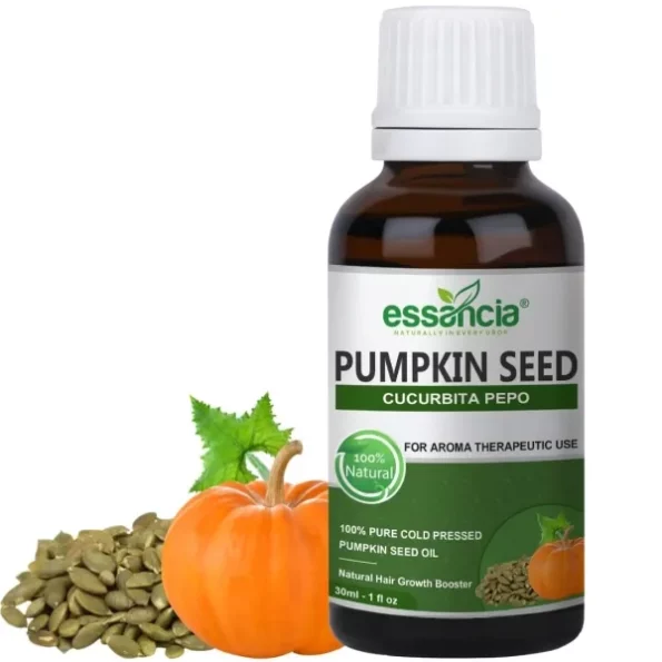 Essancia Pumpkin Seed Oil for Hair, Skin & Nutritional Support - 100% Pure, Cold Pressed, Unrefined Therapeutic Grade (30ml), Herbkart8t761FGB7V20rVL.webp, Herbkart8t761FGB7V20rVL