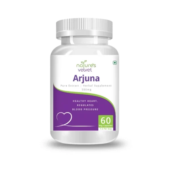 Natures Velvet Lifecare 500 mg Arjuna Pure Extract Tablet - 60 Capsules (), Herbkart8t761xMQpxWpML.webp,