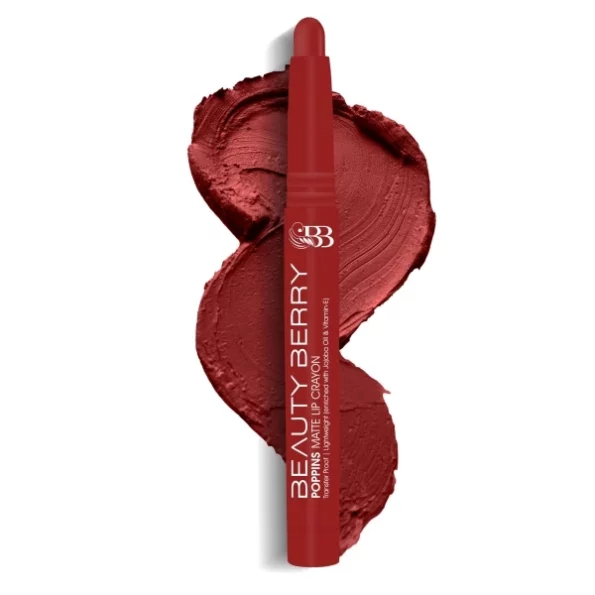 Beauty Berry Poppins Matte Lip Crayon Lipstick for Women (21 - Red Coat, 3g), Herbkart8t7718ifWLtnrL.webp, Herbkart8t7718ifWLtnrL