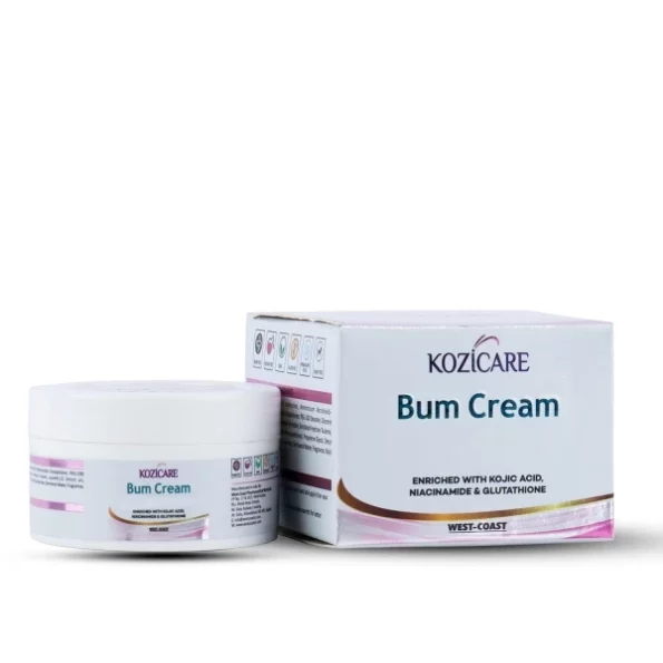 Kozicare Bum Cream With 0.01% Glutathione, 1% Niacinamide & 0.01% Kojic Acid - 50 Gm, Herbkart8t761DAZoMY2NL.webp, Herbkart8t761DAZoMY2NL