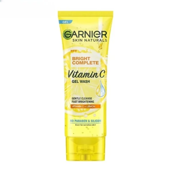 Garnier Facewash Gel, Gentle Cleanser, Fast Brightening, For Instant Brighter Skin, Bright Complete Vitamin C, 100g, Herbkart8t751lujkx20bbL.webp,