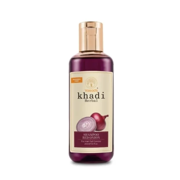 Vagad'S Khadi Herbal Gramodaya Red Onion Anti-Hair Fall Shampoo, 210Ml, Herbkart8t741GNbDK6MzL.webp, Herbkart8t741GNbDK6MzL