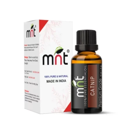 MNT Catnip Essential Oil (15ML) - Pure Natural Therapeutic Grade Oil For Skin Care & Hair Care