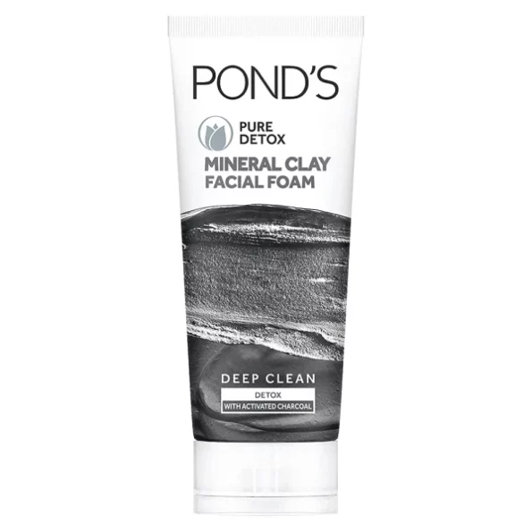 POND'S Pure Detox Mineral Clay Activated Charcoal, 4X Oil Absorbing, Detoxifying, For Oil Free Instant Glow, Face Wash 90 g, Herbkart8t761JooZQObYS.webp, Herbkart8t761JooZQObYS