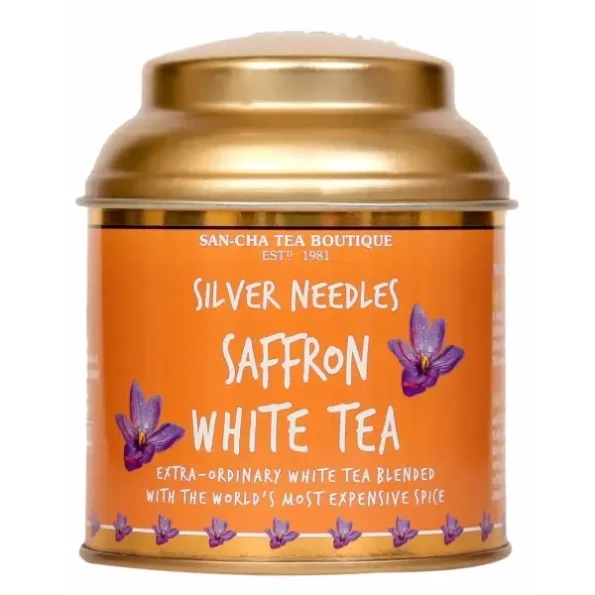 Sancha Tea Boutique, Saffron White Tea, Silver Needles Tea, Makes Over 75 Cups, Real Kashmir Saffron Tea, Low Caffeine Tea, Full of Antioxidants, Herbkart8t7711hRPvIzJL.webp, Herbkart8t7711hRPvIzJL