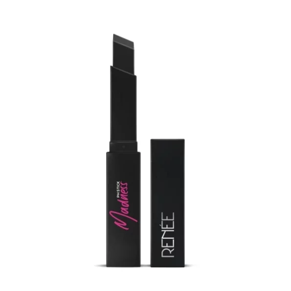 RENEE Madness Ph Lipstick 3gm - Black Lipstick With Glossy Pink Payoff - Long Lasting Nourishment, Enriched With Vitamin E & Jojoba Oil - Vegan & Paraben Free, Herbkart8t751rRFRmyKgL.webp, Herbkart8t751rRFRmyKgL