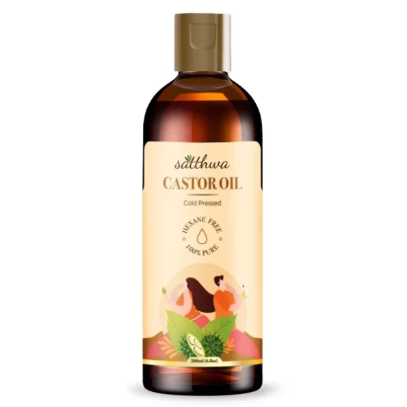 Satthwa Cold Pressed Castor Oil - 200ml, Herbkart8t761G0QwCfTuL.webp, Herbkart8t761G0QwCfTuL