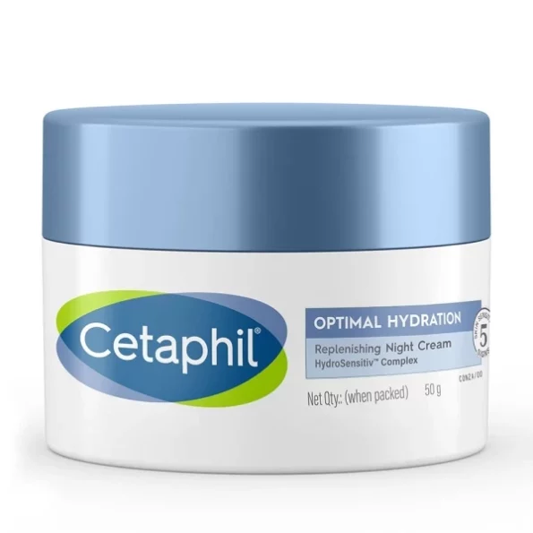 Cetaphil Optimal Hydration Replenishing Night Cream 50g available on Herbkart