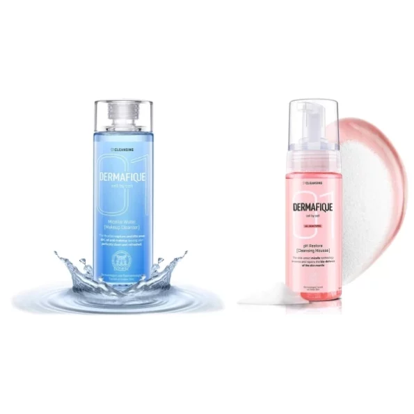 Dermafique Ph Restore Cleansing Mousse, Pink, 150ml And Dermafique Micellar Water Makeup Cleanser, Blue, 150ml, Herbkart8t76120Qp8sm4aL.webp, Herbkart8t76120Qp8sm4aL