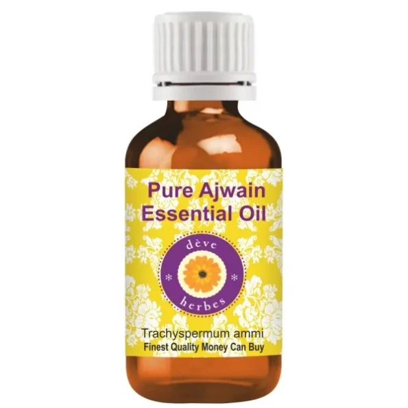 Deve Herbes Pure Ajwain Essential Oil (Trachyspermum ammi) Steam Distilled 50ml, Herbkart8t761LkmigGYZL.webp, Herbkart8t761LkmigGYZL