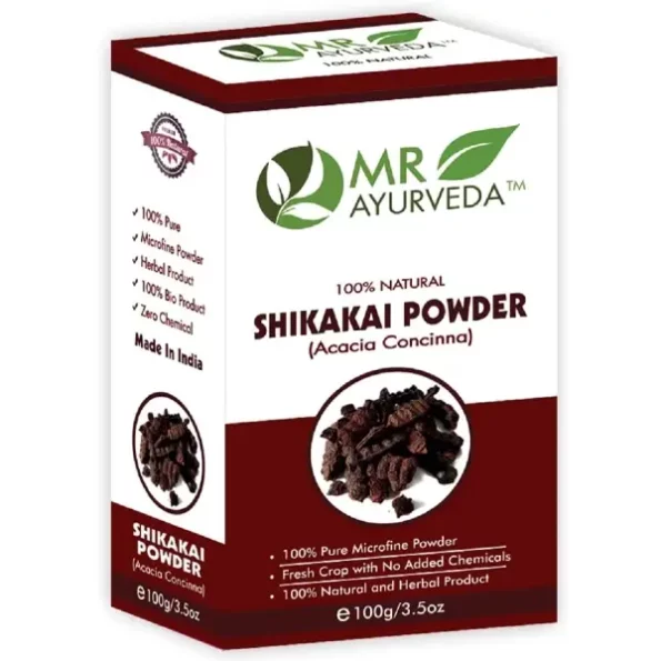 MR Ayurveda 100% Pure Shikakai Powder, 100 Grams, Herbkart8t761Aa2hiOUVS.webp, Herbkart8t761Aa2hiOUVS