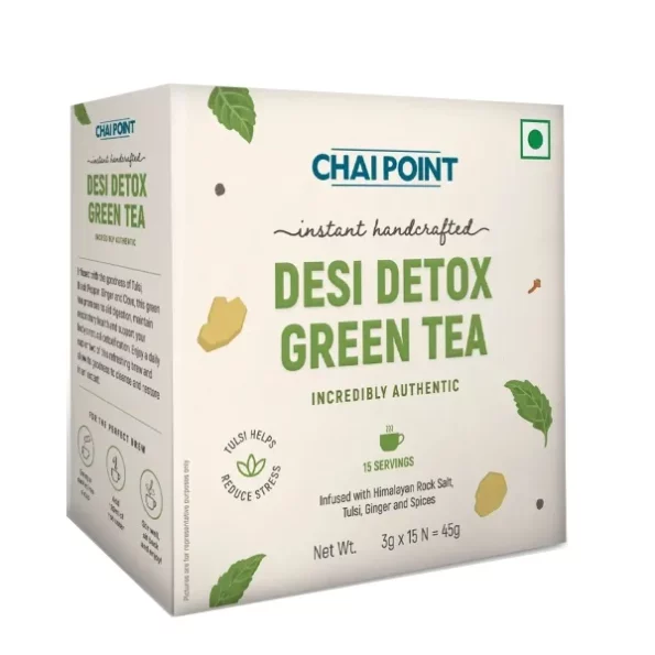 Chai Point Desi Detox Green Tea 15 Sachets Instant Tea 100% Natural Ingredients, Herbkart8t771413kUQhrL.webp, Herbkart8t771413kUQhrL