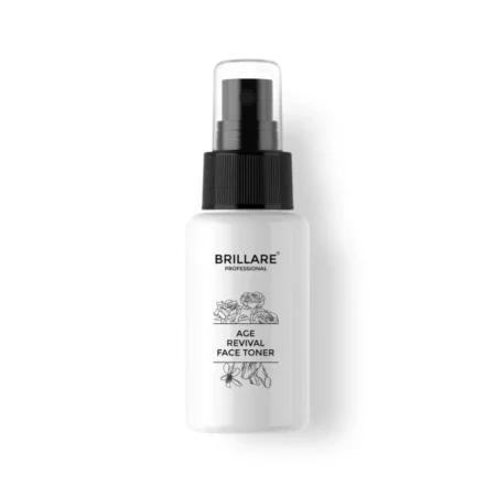 Brillare Professional Age Revival 100% Natural Face Toner With Hyaluronic Acid, Rose and Sandalwood (50 ML), Zero Chemicals
