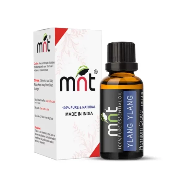 MNT Ylang Ylang Essential Oil - 100% Pure & Natural Therapeutic Grade Oil for Hair Growth, Healthy Skin and Aromatherapy (15ML), Herbkart8t761r42gE9NTL.webp, Herbkart8t761r42gE9NTL
