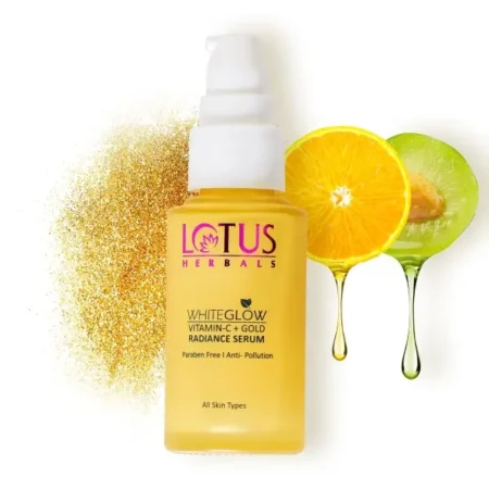 Lotus Herbals WhiteGlow Vitamin C and Gold Radiance Face Serum, 30ml