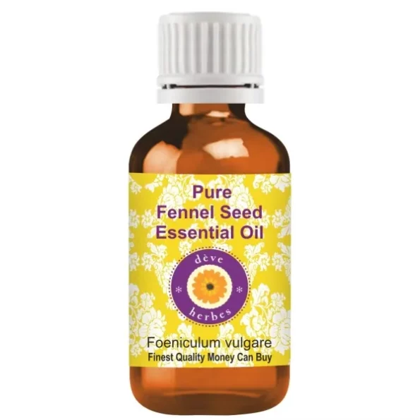 Deve Herbes Pure Fennel Seed Essential Oil (Foeniculum vulgare) Steam Distilled 15ml, Herbkart8t7617B-N4nzLL.webp, Herbkart8t7617B N4nzLL
