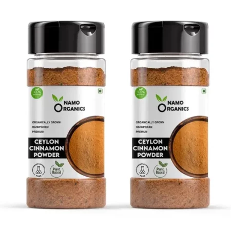 Namo Organics 200 Gm - Ceylon Cinnamon Powder - Ceylon Cinnamon Sticks Grounded - Srilankan Dalchini Powder For Weight Loss, Cooking, Tea & Baking