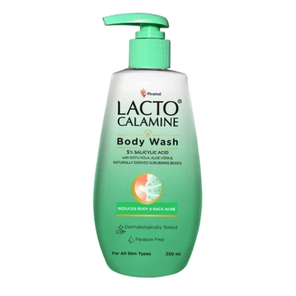 Lacto Calamine 1% Salicylic Acid Body Wash 250ml available on Herbkart