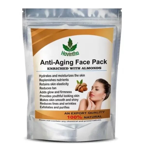 Havintha Anti-Aging Face Pack Enriched with Almonds, 227 gm available on Herbkart