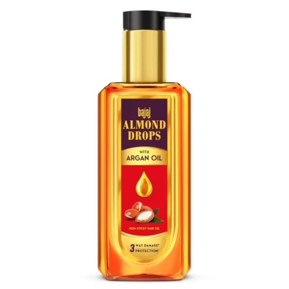 Bajaj Almond Drops Non Sticky Hair Oil With Almond and Argan Oil for 3 way Damage Protection 200ml, Herbkart8t771GkEgLdcYL.webp, Herbkart8t771GkEgLdcYL