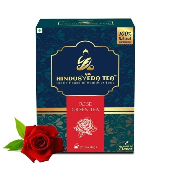 Hindusveda Rose Tea Bags, Aromatic Blend of Natural Ingredients Green Tea Bag (50gm, 2gm in each Bag), Herbkart8t761v8au-vr3L.webp, Herbkart8t761v8au vr3L