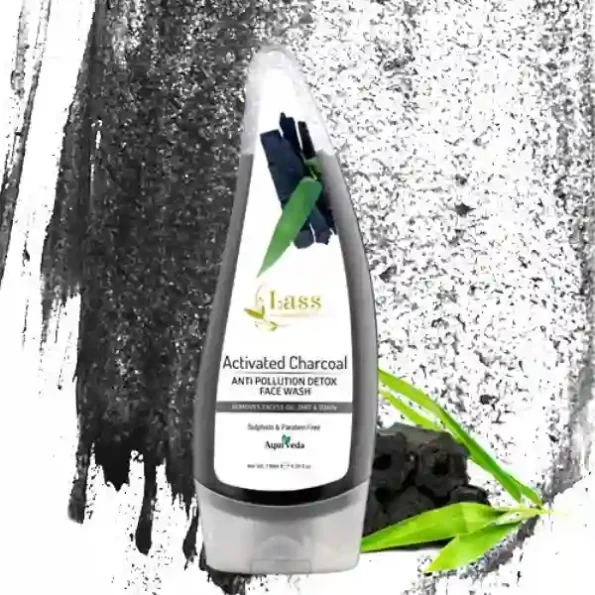 Lass Naturals Activated Charcoal Anti-Pollution Detox Face Wash, Black, 130 ml, Herbkart8t761TwCVpSqiL.webp, Herbkart8t761TwCVpSqiL