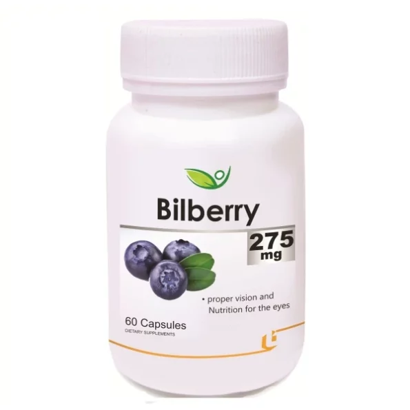 Biotrex Nutraceuticals Bilberry Extract 275mg - 60 Capsules available on Herbkart