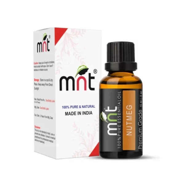 MNT Nutmeg Essential Oil 100% Pure Natural & Therapeutic Grade For Aromatherapy, Skin, Acne & Hair Growth (15ML), Herbkart8t761X9eBka0LL.webp, Herbkart8t761X9eBka0LL