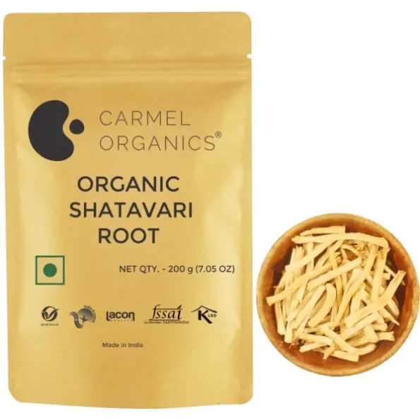 CARMEL ORGANICS Shatavari Root Whole 200 Grams, Herbkart8t781bB3jL1JCL.webp, Herbkart8t781bB3jL1JCL