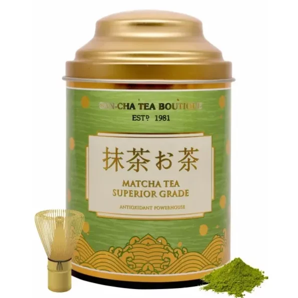 SAN-CHA Tea Boutique, Superior Matcha Green Tea, Authentic Japanese Matcha Green Tea Powder, 50 Gm (25 Servings), Detox, Real Umami Flavour, Sourced From Uji-Kyoto, Japan, Herbkart8t781fCymK9N2L.webp, Herbkart8t781fCymK9N2L