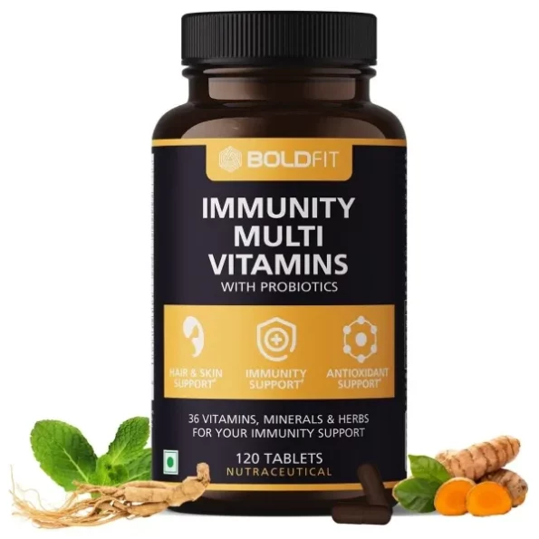 Boldfit Multivitamin With Probiotics Vitamin C, E, Zinc -120 Tablets, Herbkart8t761MvVeAPdkL.webp, Herbkart8t761MvVeAPdkL