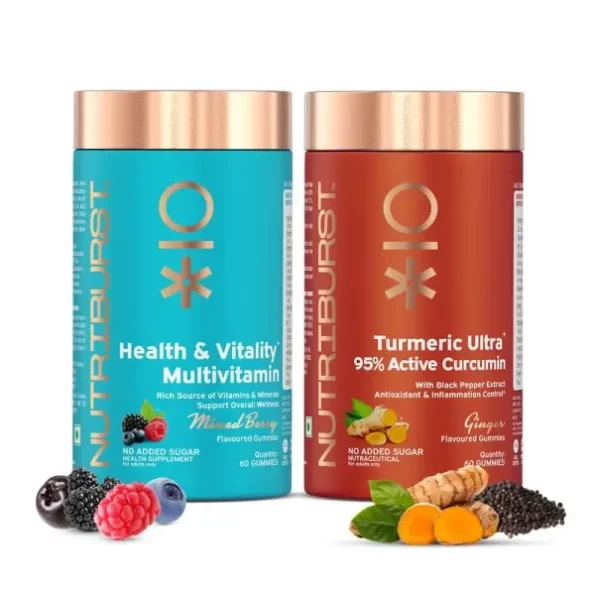 Nutriburst Daily Wellness Combo, Health & Vitality Multivitamin Gummies & 95% Active Curcumin 800Mg & Black Pepper Gummies - 60, Herbkart8t761hujfrdNLL.webp, Herbkart8t761hujfrdNLL