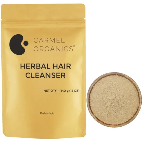 CARMEL ORGANICS Herbal Hair Cleanser Powder 340 Grams, Herbkart8t781hXWReiNlL.webp, Herbkart8t781hXWReiNlL