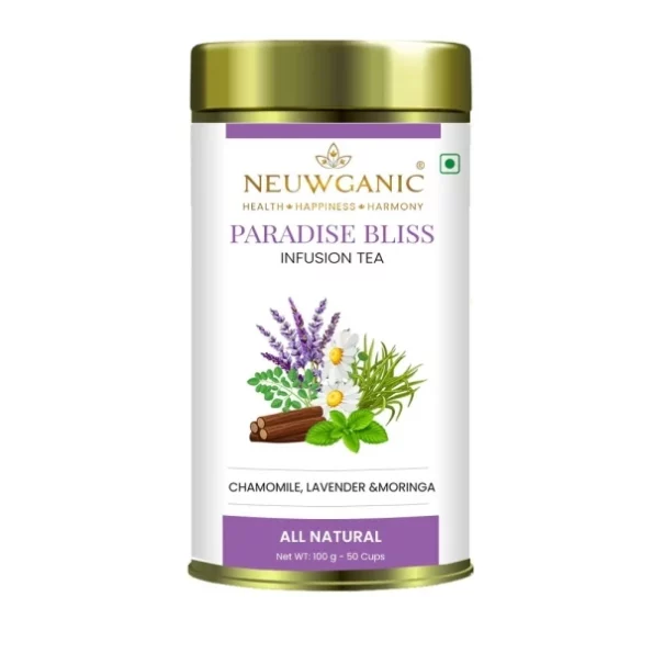 Neuwganic Paradise Bliss Infusion Tea - Chamomile, Lavender & Moringa - 100 Gm Loose Leaf Tea, Herbkart8t751rvsFQ7xLL.webp,