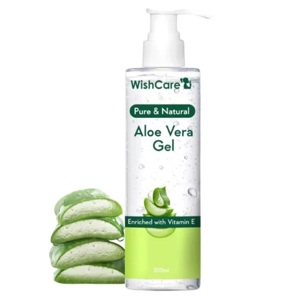 WishCare® Pure & Natural Aloe Vera Gel - 200 Ml available on Herbkart