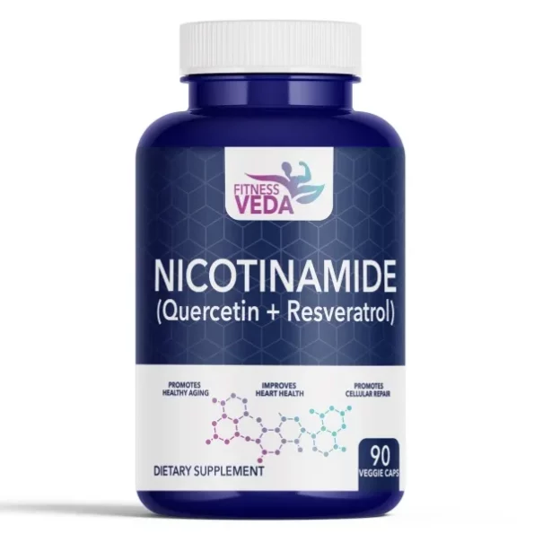 FITNESSVEDA Nicotinamide(Nmn) (Quercetin + Resveratrol Supplement Boosts Nad+ Levels - 90 Capsules, Herbkart8t771rpm-OrnsL.webp, Herbkart8t771rpm OrnsL