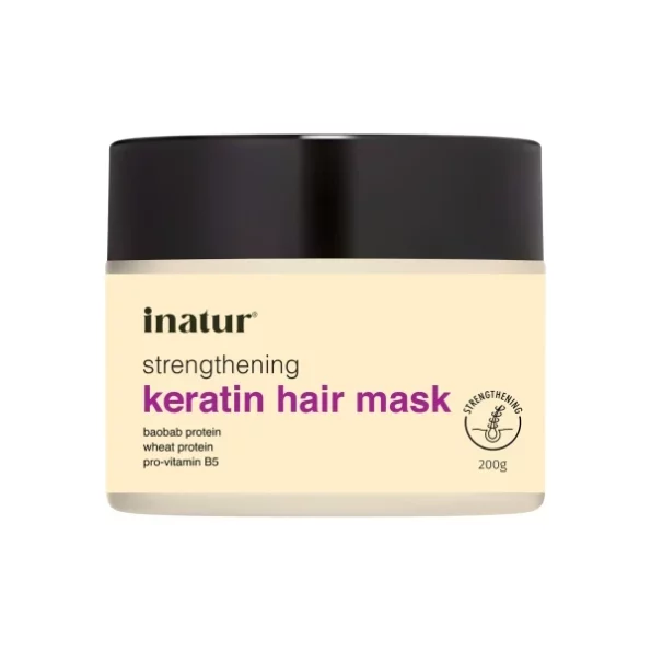 inatur Strengthening Keratin Hair Mask, 200g available on Herbkart