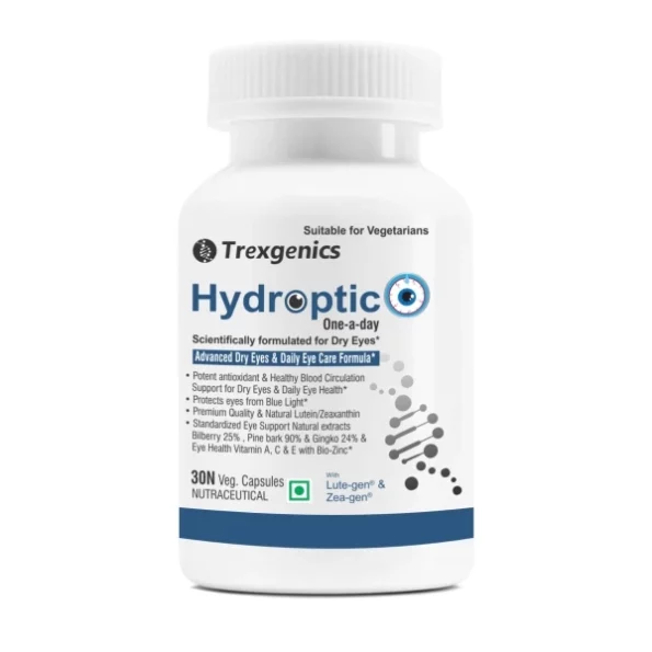 Trexgenics Hydroptic Advanced Dry Eyes & Eye Care One-A-Day Vegetarian Formula (30 Vcaps), Herbkart8t761txsgEtNmL.webp,