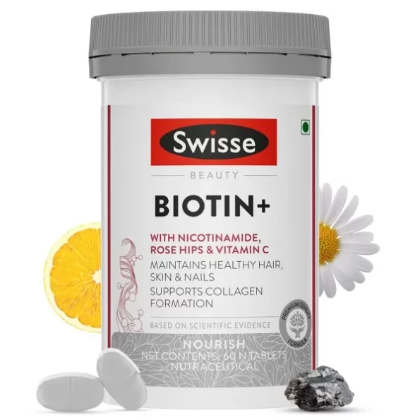 Swisse Biotin+ New Improved Formula with 100% RDA of Biotin (60 Tablets), Herbkart8t7611McQvGohL.webp, Herbkart8t7611McQvGohL