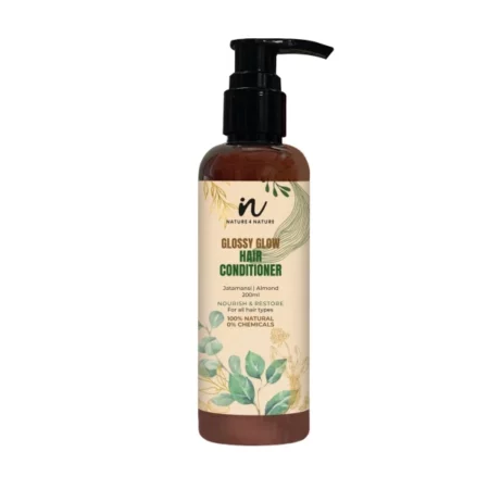 Nature4Nature Hair Conditioner for Dry and Dehydrated Hair | Contains Jatamansi and Almond | Nourishing Conditioner for Healthy Hair | Reduces Detangle Hair & Frizziness | Paraben & Chemical Free | Suitable for All Hair Types | 200ml