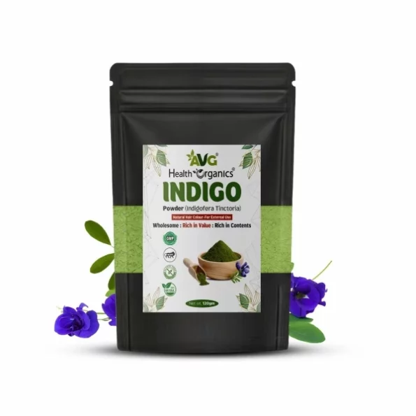 AVG Health Organics 100% Herbal Indigo Powder for Natural Black Hair, 120g, Herbkart8t761p9dS7xg7L.webp,