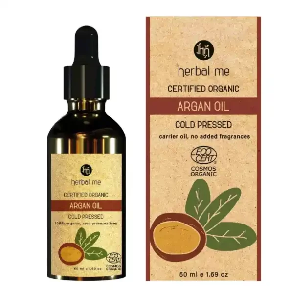 HM Herbal Me Certified Organic Cold Pressed Argan Oil 50ml, Herbkart8t781yWQZV207hL.webp, Herbkart8t781yWQZV207hL