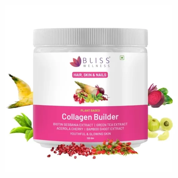 Bliss Welness Plant Based Collagen Builder Powder - 120 Gms - Mixed Berry Flavor, Herbkart8t771luZakzSOL.webp, Herbkart8t771luZakzSOL